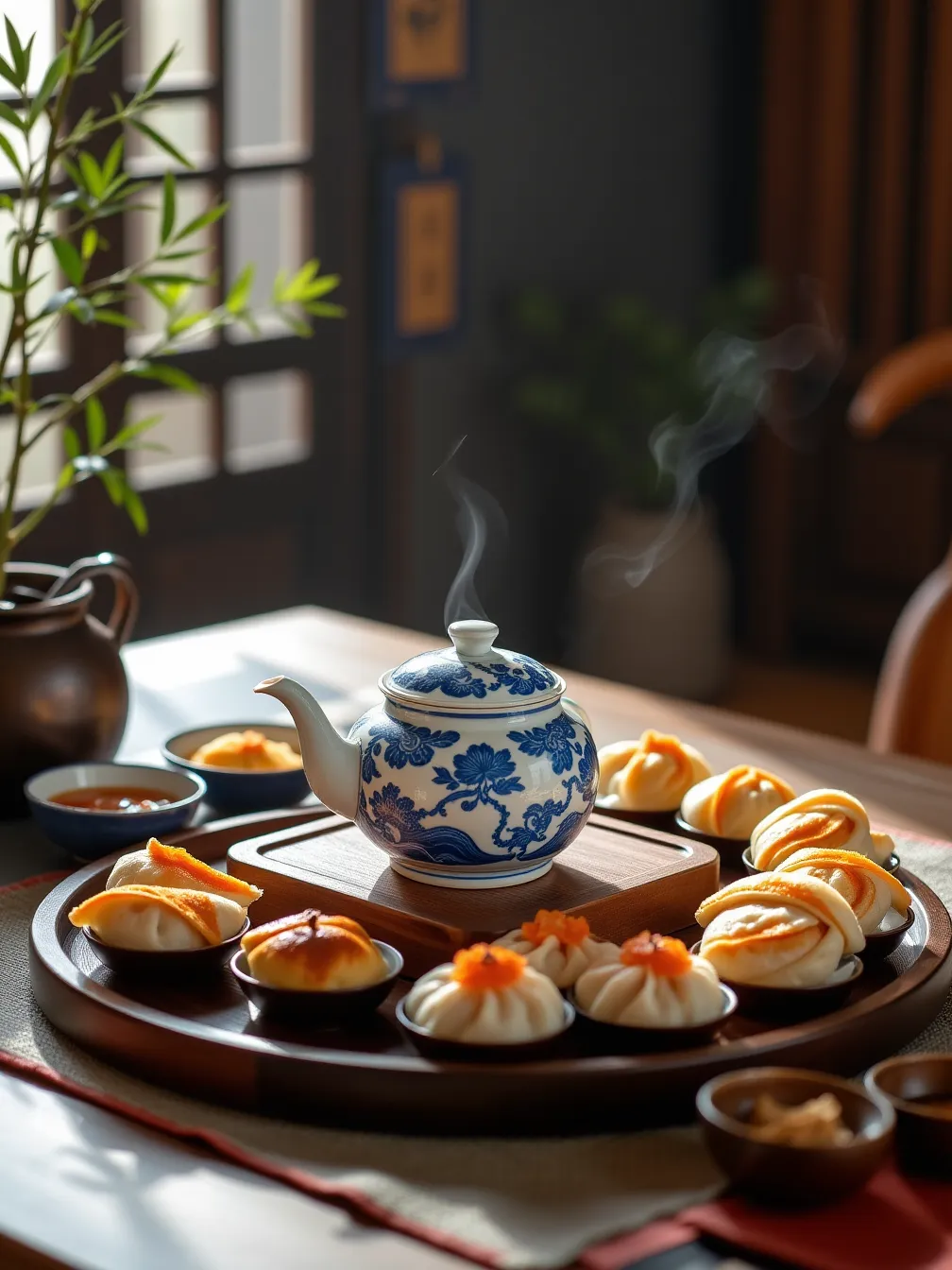 Traditional Chinese Tea Ceremony in an Authentic Setting